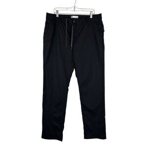 686 Everywhere Slim Fit Pants Men's Size 38x32 Black Technical Drawstring